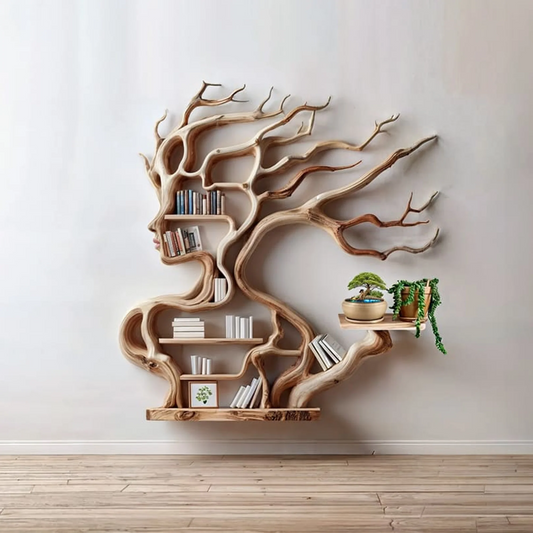 Tree Branch Shelf Wall Mount Book Shelf